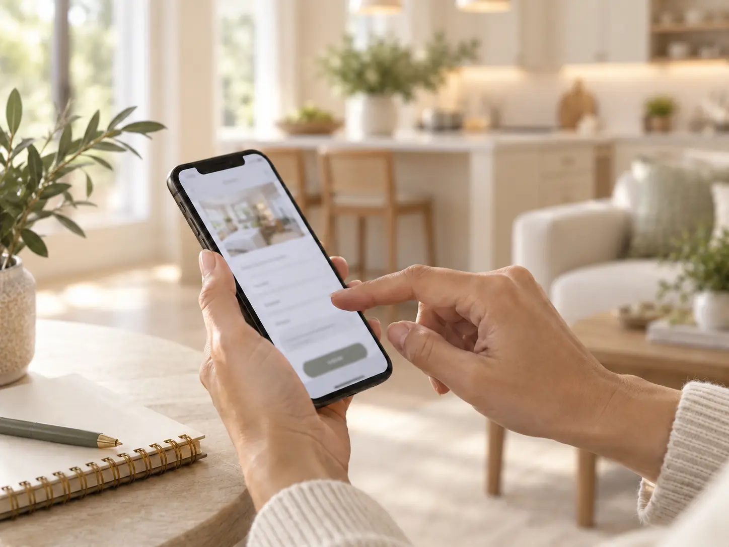 Sharing property details and scheduling by phone